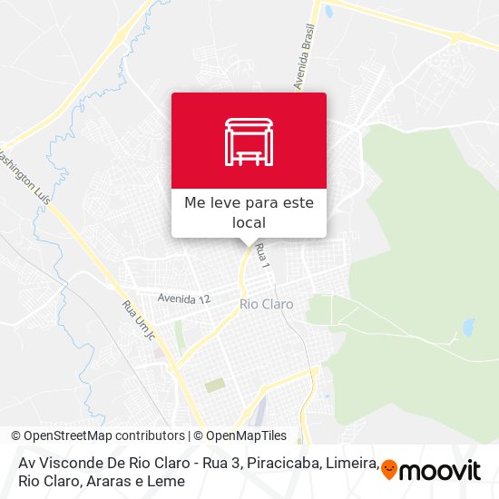 Av Visconde De Rio Claro - Rua 3 mapa