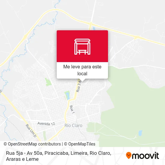 Rua 5ja - Av 50a mapa