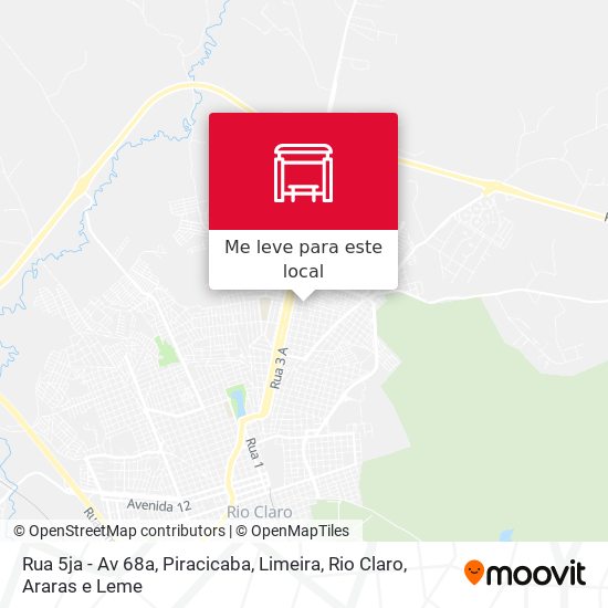 Rua 5ja - Av 68a mapa