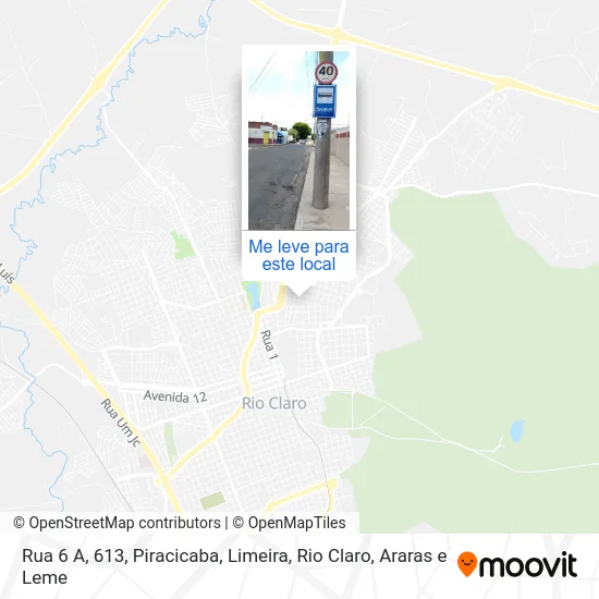 Rua 6 A, 613 mapa