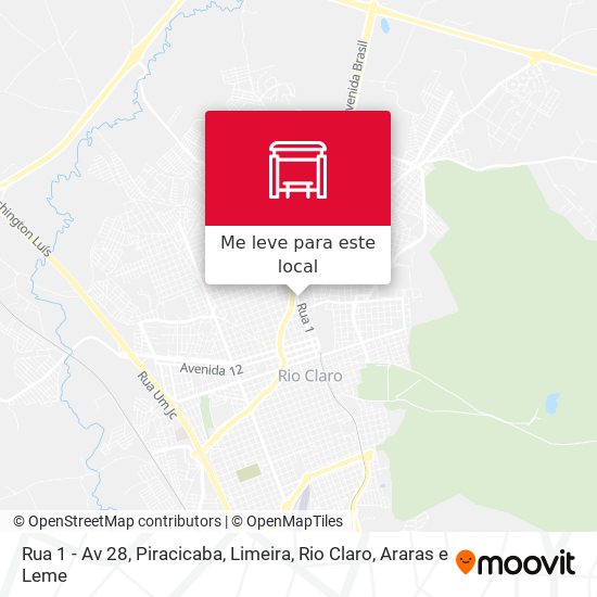 Rua 1 - Av 28 mapa