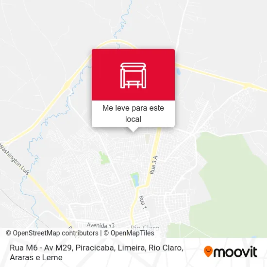 Rua M6 - Av M29 mapa