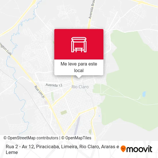Rua 2 - Av 12 mapa
