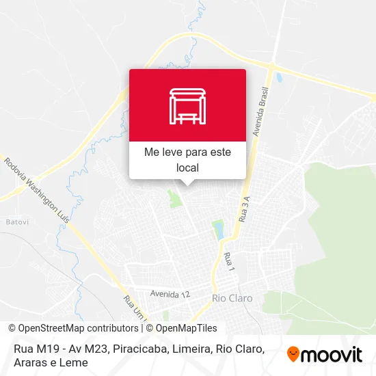 Rua M19 - Av M23 mapa