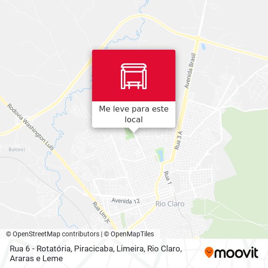Rua 6 - Rotatória mapa