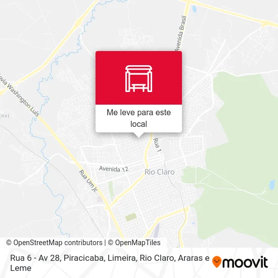 Rua 6 - Av 28 mapa