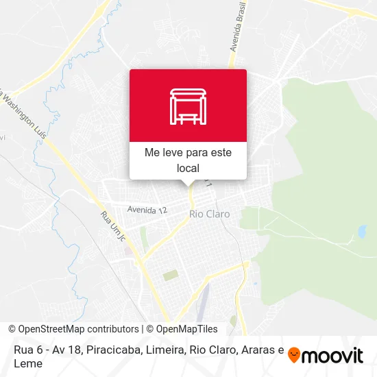 Rua 6 - Av 18 mapa