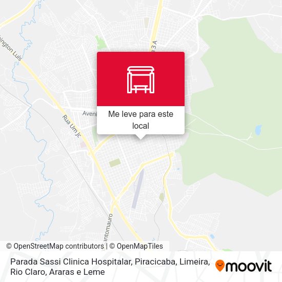 Parada Sassi Clinica Hospitalar mapa
