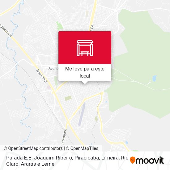 Parada E.E. Joaquim Ribeiro mapa
