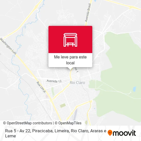 Rua 5 - Av 22 mapa