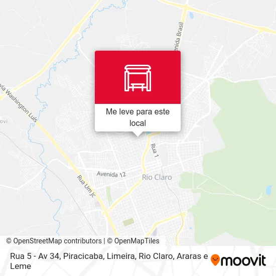 Rua 5 - Av 34 mapa