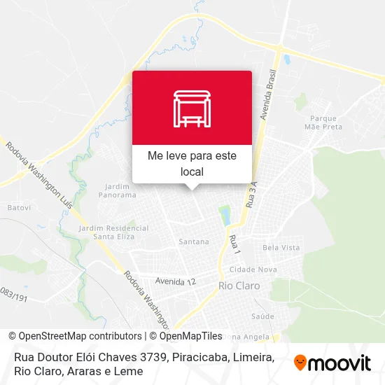 Rua Doutor Elói Chaves 3739 mapa