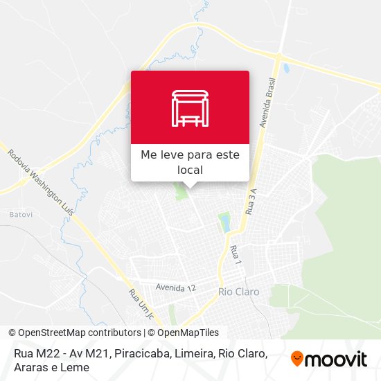 Rua M22 - Av M21 mapa