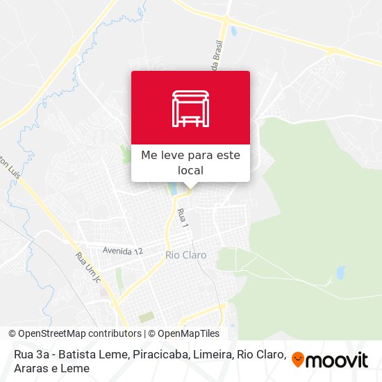 Rua 3a - Batista Leme mapa