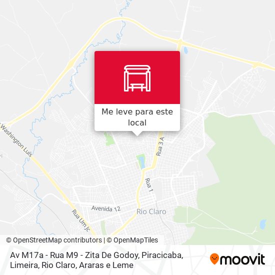 Av M17a - Rua M9 - Zita De Godoy mapa