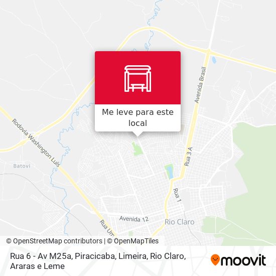 Rua 6 - Av M25a mapa