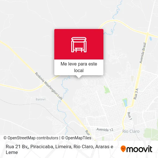 Rua 21 Bv, mapa