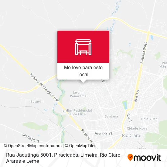 Rua Jacutinga 5001 mapa