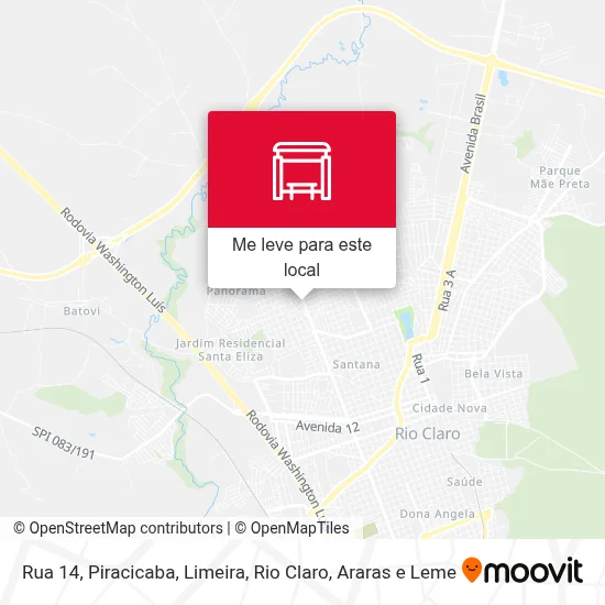 Rua 14 mapa