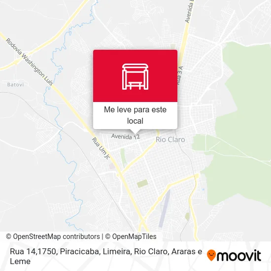 Rua 14,1750 mapa