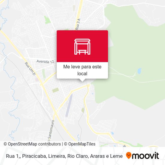 Rua 1, mapa