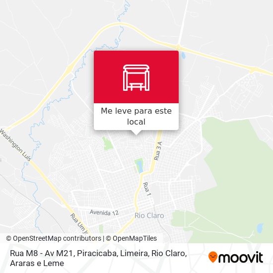 Rua M8 - Av M21 mapa