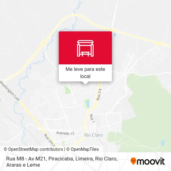 Rua M8 - Av M21 mapa