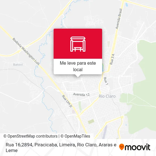 Rua 16,2894 mapa