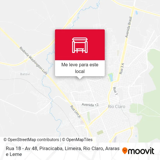 Rua 18 - Av 48 mapa