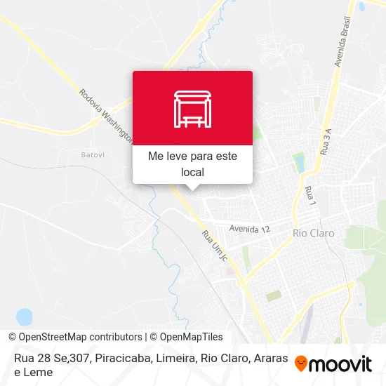 Rua 28 Se,307 mapa