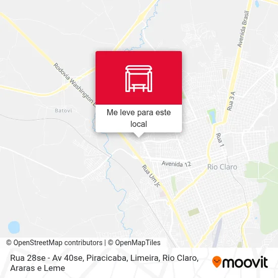 Rua 28se - Av 40se mapa