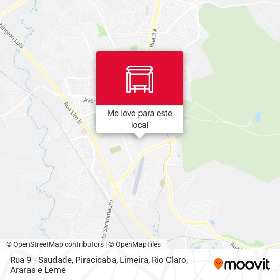 Rua 9 - Saudade mapa