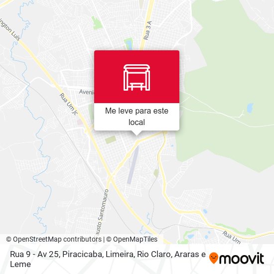 Rua 9 - Av 25 mapa