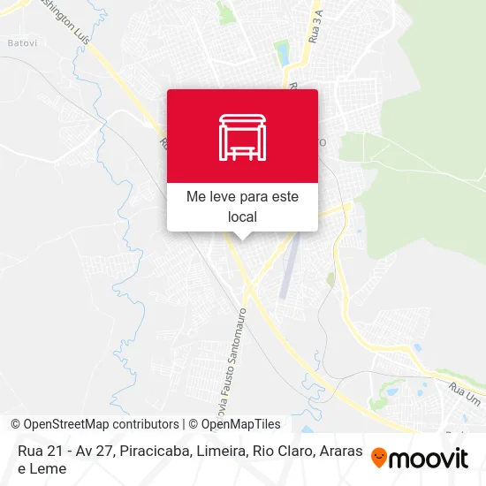 Rua 21 - Av 27 mapa