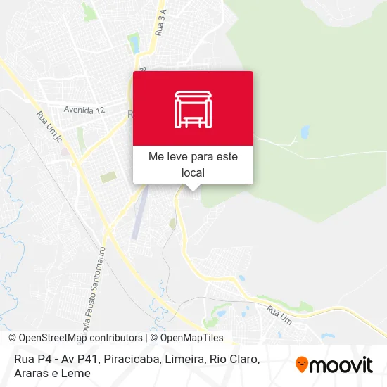 Rua P4 - Av P41 mapa