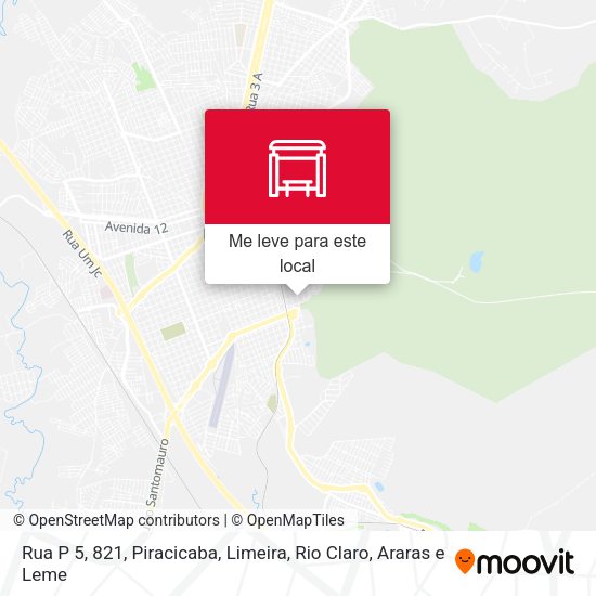 Rua P 5, 821 mapa