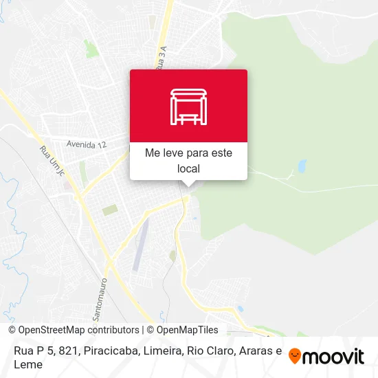 Rua P 5, 821 mapa