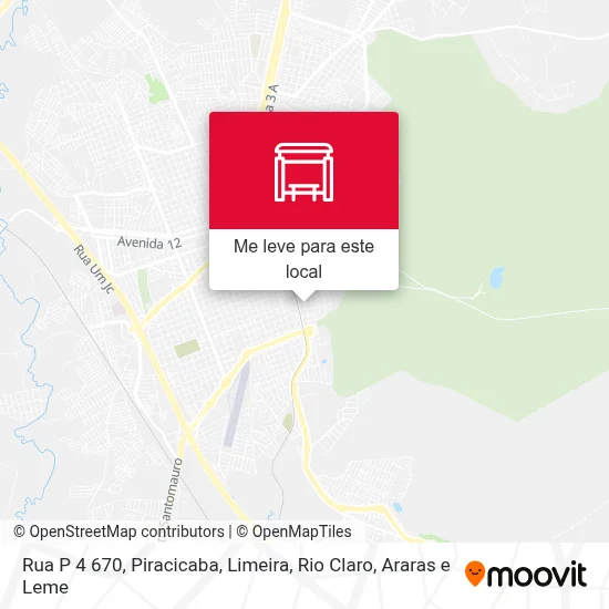 Rua P 4 670 mapa
