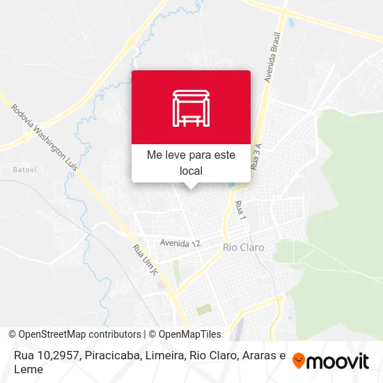 Rua 10,2957 mapa