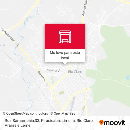 Rua Samambaia,33 mapa