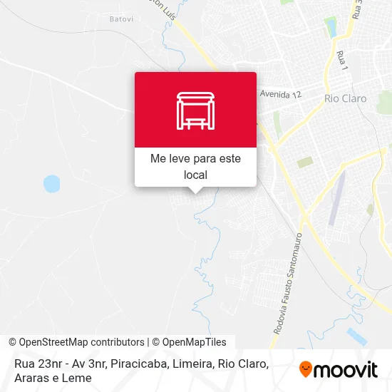 Rua 23nr - Av 3nr mapa