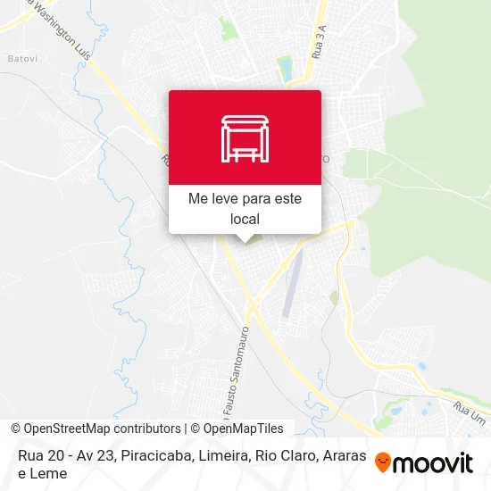 Rua 20 - Av 23 mapa
