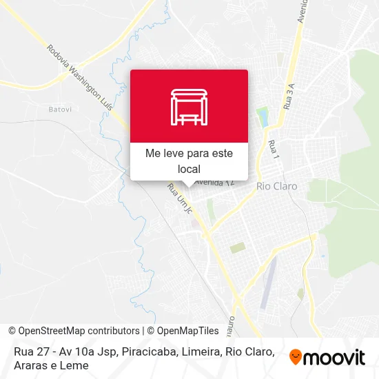 Rua 27 - Av 10a Jsp mapa