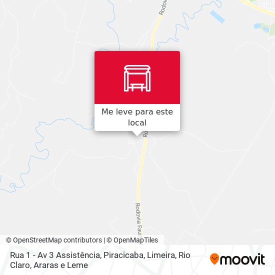 Rua 1 - Av 3 Assistência mapa