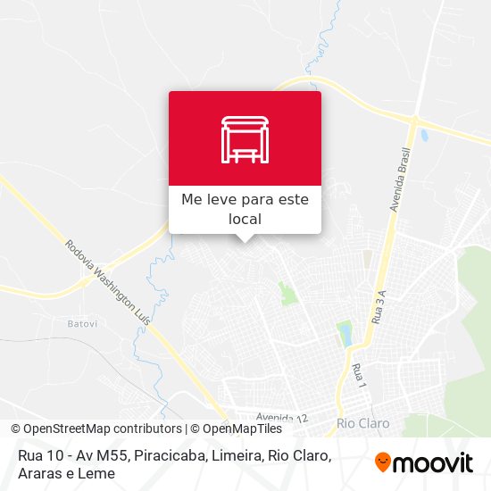 Rua 10 - Av M55 mapa