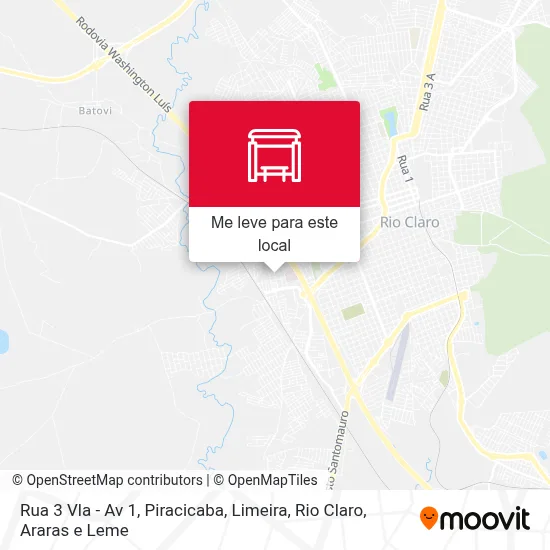 Rua 3 Vla - Av 1 mapa