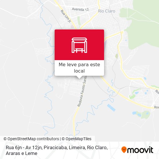 Rua 6jn - Av 12jn mapa