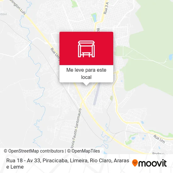 Rua 18 - Av 33 mapa