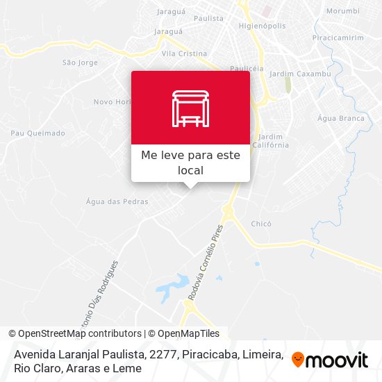 Avenida Laranjal Paulista, 2277 mapa