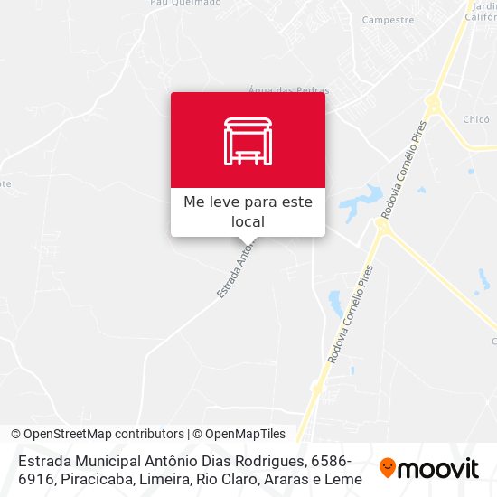 Estrada Municipal Antônio Dias Rodrigues, 6586-6916 mapa